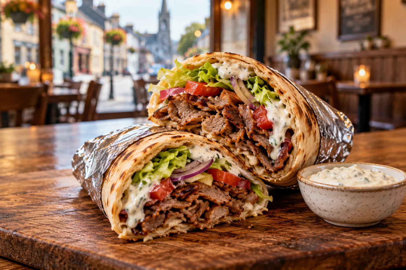 Doner kebab wraps